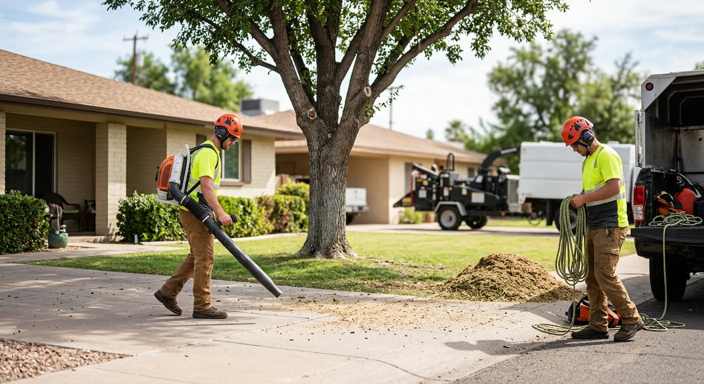 Finished Tree Service system setup by Tolleson Tree Service Masters