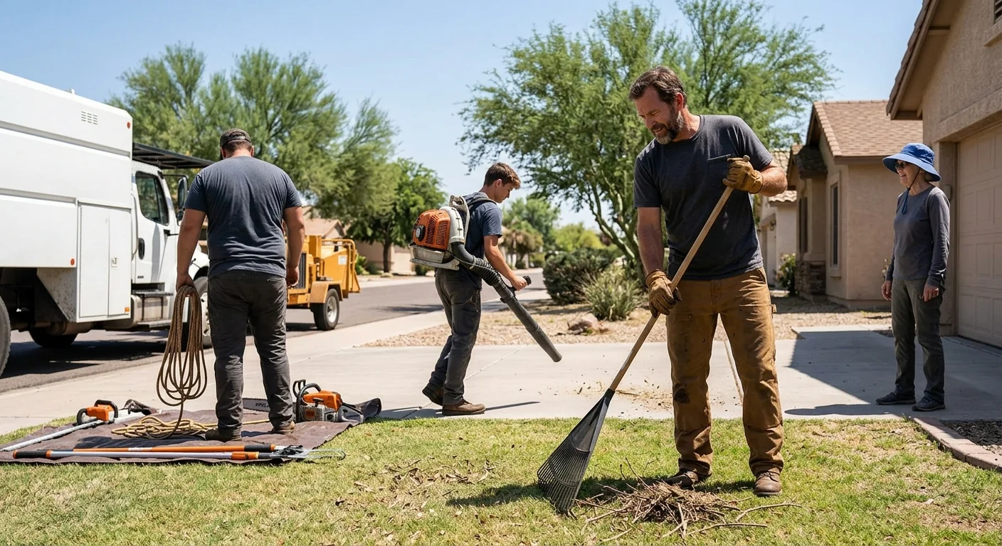 Finished Tree Service system setup by Tolleson Tree Service Masters