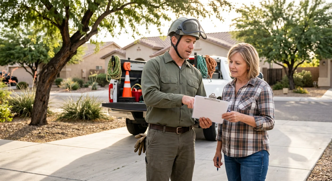 Completed written assessment report reviewed on-site with property owner in Tolleson